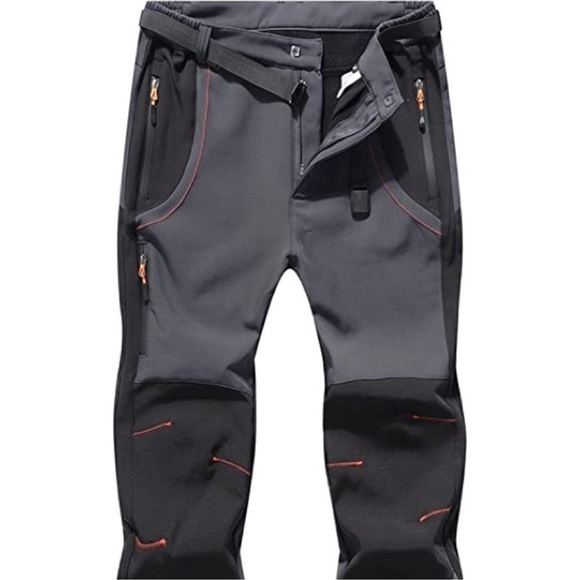 New Mens Heavy Insulated Snow Pants w/ Belt